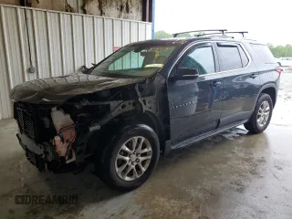 2018 Chevrolet Traverse LT Cloth z VIN 1GNERGKWXJJ175784, wystawiony jako Copart lot #56373225 z przebiegiem 127 612 mil mil oraz Szkoda całkowita • Salvage title. Historia ofert i sprzedaży dostępna na DreamBid. Obrazek 1.
