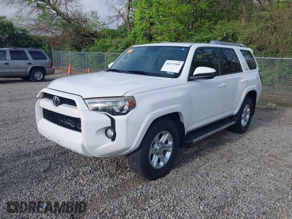 2016 Toyota 4Runner SR5 with VIN JTEZU5JR8G5144281, listed as a IAAI auction lot 42172369 with 143,826 mi miles and . Bid and sale history available at DreamBid. Image 2.