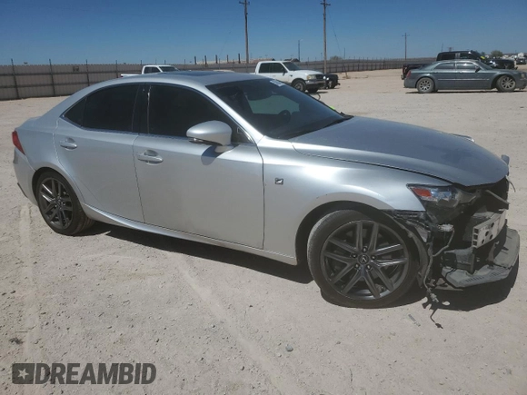 2016 Lexus IS 200t with VIN JTHBA1D26G5007148, listed as a Copart auction lot 50635665 with 105,371 mi miles and Salvage Title. Bid and sale history available at DreamBid. Image 4.