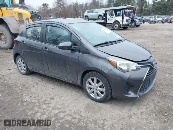 2015 Toyota Yaris L with VIN VNKKTUD33FA036237, listed as a IAAI auction lot 41710224 with 77,394 mi miles. Bid and sale history available at carsss.com. Image 1.