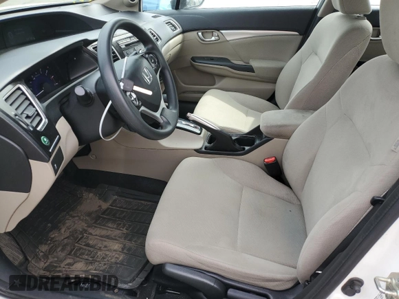 2013 Honda Civic EX with VIN 19XFB2F84DE275221, listed as a Copart auction lot 53541895 with 121,047 mi miles and Salvage Title. Bid and sale history available at DreamBid. Image 7.