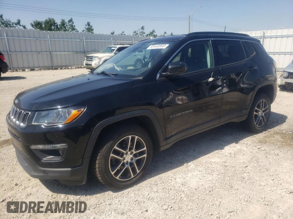 2018 Jeep Compass Altitude with VIN 3C4NJDBBXJT493439, listed as a Copart auction lot 58664835 with 96,928 mi miles and Salvage title. Bid and sale history available at DreamBid. Image 1.
