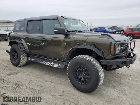 2024 Ford Bronco Raptor z VIN 1FMEE0RR5RLA40316, wystawiony jako Copart lot #85676734 z przebiegiem 7 194 mil mil oraz Szkoda całkowita • Salvage title. Historia ofert i sprzedaży dostępna na DreamBid. Obrazek 4.