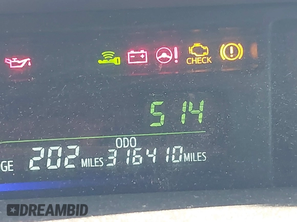 2017 Toyota Prius v Two with VIN JTDZN3EU4HJ067583, listed as a IAAI auction lot 41393495 with 316,410 mi miles. Bid and sale history available at carsss.com. Image 15.