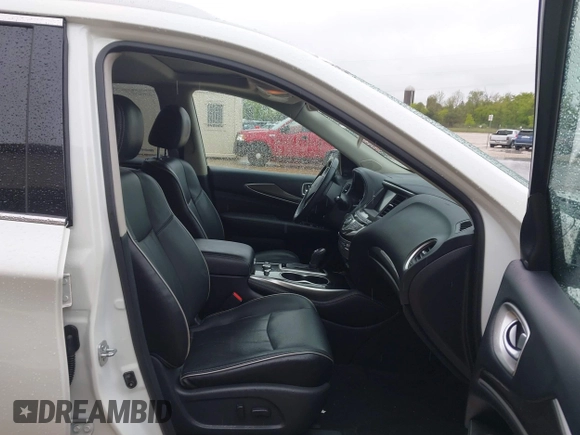 2019 Infiniti QX60 Luxe z VIN 5N1DL0MM6KC506158, wystawiony jako IAAI lot #42316181 z przebiegiem 81 211 mil mil oraz . Historia ofert i sprzedaży dostępna na DreamBid. Obrazek 5.