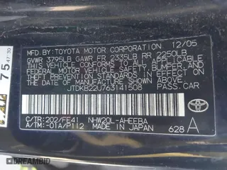 2006 Toyota Prius with VIN JTDKB22U763141508, listed as a IAAI auction lot 41449413 with 243,914 mi miles. Bid and sale history available at carsss.com. Image 9.