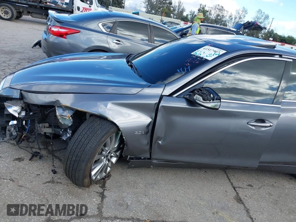 2019 Infiniti Q50 Luxe z VIN JN1EV7APXKM512617, wystawiony jako IAAI lot #41517907 z przebiegiem 46 619 mil mil oraz . Historia ofert i sprzedaży dostępna na DreamBid. Obrazek 17.