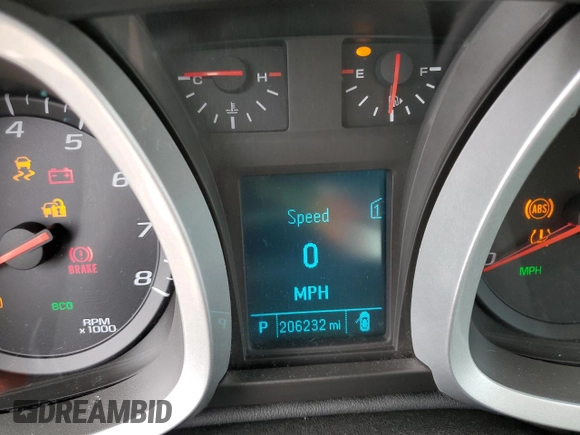 2012 Chevrolet Equinox 1LT z VIN 2GNALDEK0C1108986, wystawiony jako Copart lot #57516645 z przebiegiem 206 232 mil mil oraz Szkody całkowita. Historia ofert i sprzedaży dostępna na DreamBid. Obrazek 9.