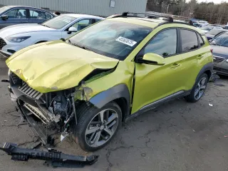 2020 Hyundai Kona Limited with VIN KM8K3CA59LU486487, listed as a Copart auction lot 45363675 with 76,392 mi miles and Salvage Title. Bid and sale history available at carsss.com. Image 1.