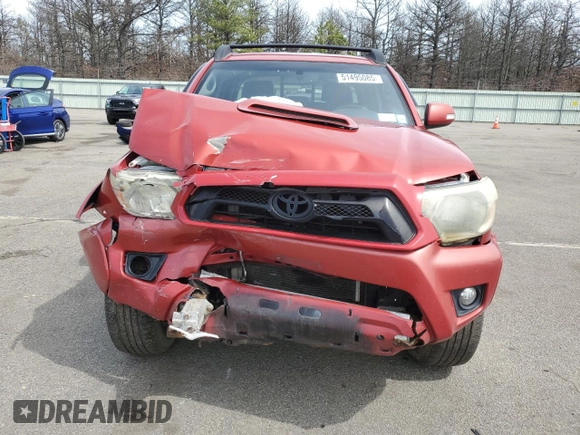 2013 Toyota Tacoma with VIN 3TMLU4EN3DM113697, listed as a Copart auction lot 51495085 with 195,613 mi miles and Salvage Title. Bid and sale history available at DreamBid. Image 5.