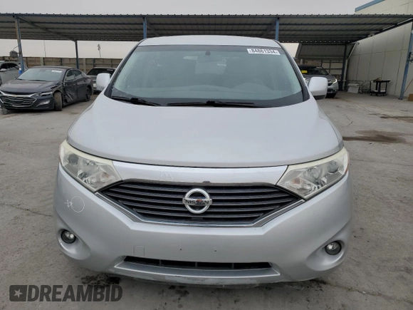 2014 Nissan Quest SV with VIN JN8AE2KP8E9103881, listed as a Copart auction lot 84861334 with 178,127 mi miles and Clean Title. Bid and sale history available at carsss.com. Image 5.