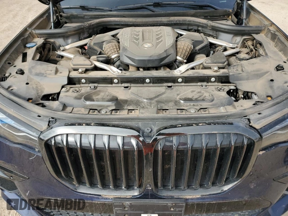 2022 BMW X7 M50i z VIN 5UXCX6C00N9L56814, wystawiony jako Copart lot #46108725 z przebiegiem 35 216 mil mil oraz Szkoda całkowita • Salvage title. Historia ofert i sprzedaży dostępna na DreamBid. Obrazek 12.