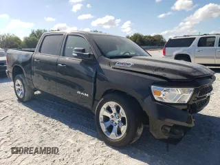 2022 Ram 1500 Lone Star with VIN 1C6RREFM0NN389664, listed as a Copart auction lot 73679774 with 26,314 mi miles and Salvage title. Bid and sale history available at DreamBid. Image 4.