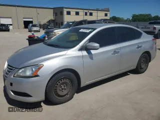 2015 Nissan Sentra SV with VIN 3N1AB7APXFY243996, listed as a Copart auction lot 53812485 with 158,382 mi miles and Clean Title. Bid and sale history available at carsss.com. Image 1.