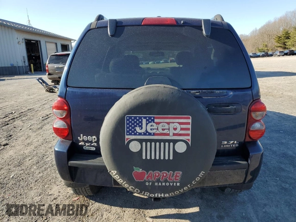 2007 Jeep Liberty Limited with VIN 1J4GL58K47W648130, listed as a Copart auction lot 48607455 with 167,853 mi miles and Salvage Title. Bid and sale history available at DreamBid. Image 6.