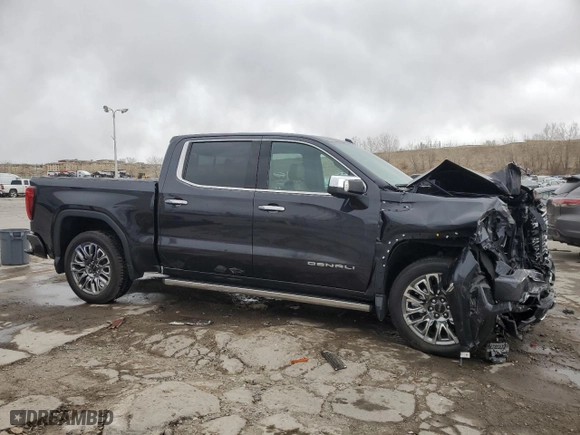 2023 GMC Sierra 1500 Denali Ultimate with VIN 1GTUUHEL3PZ281854, listed as a Copart auction lot 49105375 with 41,326 mi miles and Salvage Title. Bid and sale history available at carsss.com. Image 4.