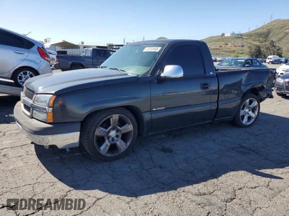 2004 Chevrolet Silverado 1500 Work Truck with VIN 1GCEC14X04Z158141, listed as a Copart auction lot 48003465 with 0 mi miles and Salvage Title. Bid and sale history available at carsss.com. Image 1.