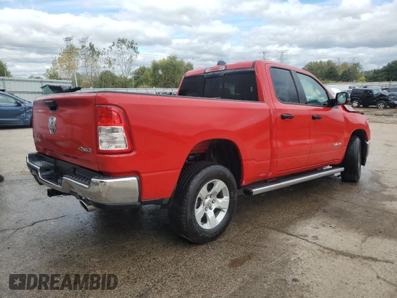 2023 Ram 1500 Big Horn with VIN 1C6SRFBTXPN535513, listed as a Copart auction lot 67712654 with 41,251 mi miles and Salvage Title. Bid and sale history available at carsss.com. Image 3.
