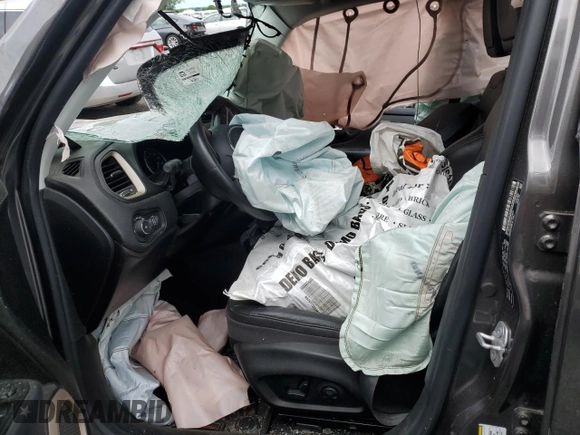 2016 Jeep Renegade Limited with VIN ZACCJBDT0GPD74512, listed as a Copart auction lot 57263705 with Not provided miles and Salvage title. Bid and sale history available at DreamBid. Image 7.