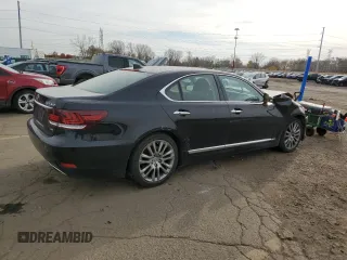 2016 Lexus LS 460 with VIN JTHCL5EF4G5026630, listed as a Copart auction lot 78820504 with 33,004 mi miles and Clean title. Bid and sale history available at DreamBid. Image 3.