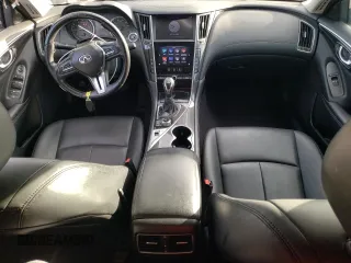 2018 Infiniti Q50 Pure with VIN JN1CV7AP4JM241169, listed as a Copart auction lot 45846394 with 96,833 mi miles and Salvage Title. Bid and sale history available at carsss.com. Image 8.