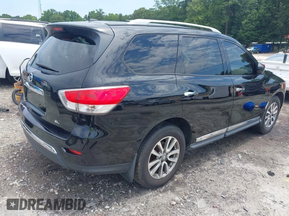 2013 Nissan Pathfinder S with VIN 5N1AR2MN3DC654549, listed as a IAAI auction lot 42601850 with 160,936 mi miles and . Bid and sale history available at DreamBid. Image 4.