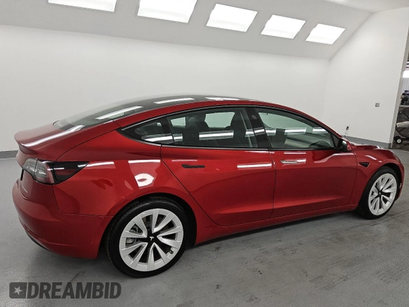 2022 Tesla Model 3 Long Range z VIN 5YJ3E1EBXNF291047, wystawiony jako Copart lot #59389825 z przebiegiem 103 980 mil mil oraz Czysty tytuł • Clean title. Historia ofert i sprzedaży dostępna na DreamBid. Obrazek 3.