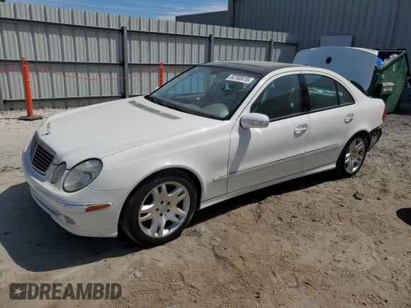 2004 Mercedes-Benz E 320 with VIN WDBUF65J24A495899, listed as a Copart auction lot 50760415 with 140,032 mi miles and Salvage Title. Bid and sale history available at carsss.com. Image 1.