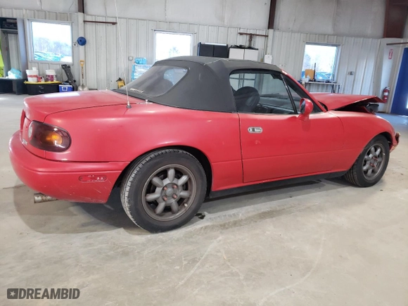 1993 Mazda MX-5 Miata with VIN JM1NA3517P0404252, listed as a Copart auction lot 50776105 with 128,958 mi miles and Clean Title. Bid and sale history available at carsss.com. Image 3.