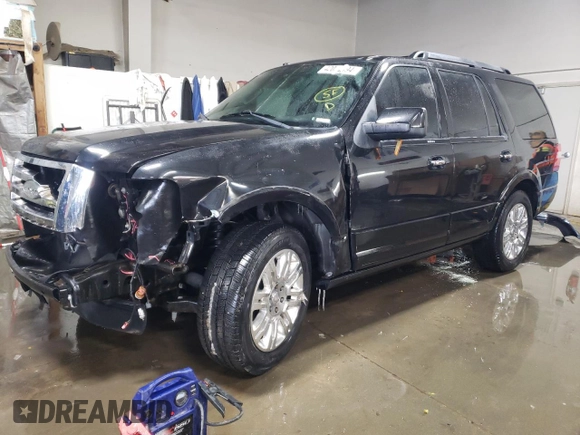 2011 Ford Expedition Limited z VIN 1FMJU1K50BEF42059, wystawiony jako Copart lot #42000825 z przebiegiem 132 395 mil mil oraz Nie do naprawy • Non repairable. Historia ofert i sprzedaży dostępna na DreamBid. Obrazek 1.