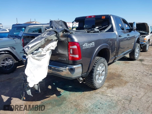 2019 Ram 2500 Laramie with VIN 3C6UR5FL3KG595244, listed as a IAAI auction lot 41849851 with Not Provided miles. Bid and sale history available at carsss.com. Image 4.