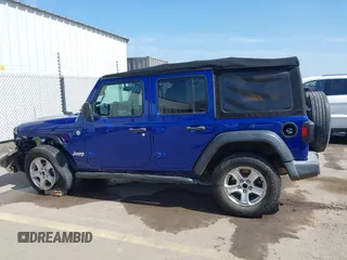 2018 Jeep Wrangler Unlimited Sport S z VIN 1C4HJXDG7JW299534, wystawiony jako IAAI lot #42321004 z przebiegiem 110 206 mil mil oraz . Historia ofert i sprzedaży dostępna na DreamBid. Obrazek 15.