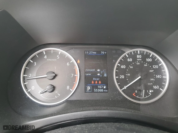 2021 Nissan Sentra S with VIN 3N1AB8BVXMY275525, listed as a Copart auction lot 48936195 with 55,368 mi miles and Salvage Title. Bid and sale history available at carsss.com. Image 9.