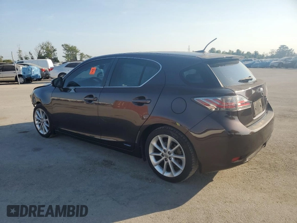 2011 Lexus CT 200h with VIN JTHKD5BH5B2039413, listed as a Copart auction lot 57725925 with 169,817 mi miles and Salvage title. Bid and sale history available at DreamBid. Image 2.