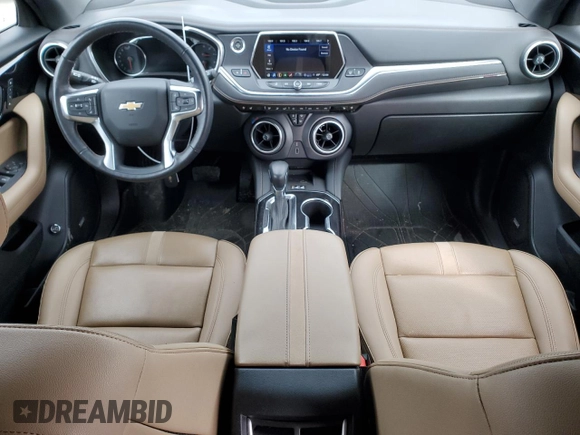 2021 Chevrolet Blazer Premier with VIN 3GNKBLRS0MS541080, listed as a Copart auction lot 75990264 with 33,371 mi miles and Salvage title. Bid and sale history available at DreamBid. Image 8.