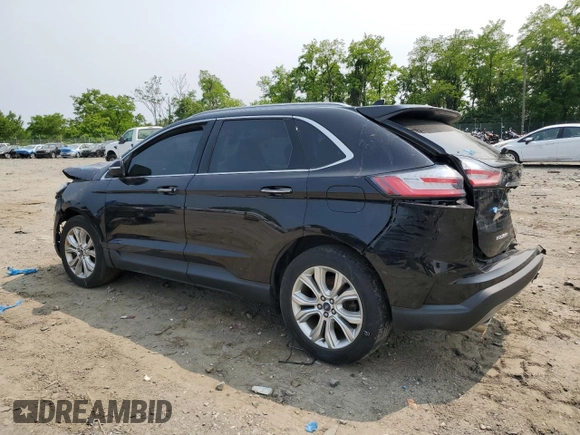 2020 Ford Edge Titanium z VIN 2FMPK4K97LBA56544, wystawiony jako Copart lot #59314005 z przebiegiem 84 861 mil mil oraz Czysty tytuł • Clean title. Historia ofert i sprzedaży dostępna na DreamBid. Obrazek 2.