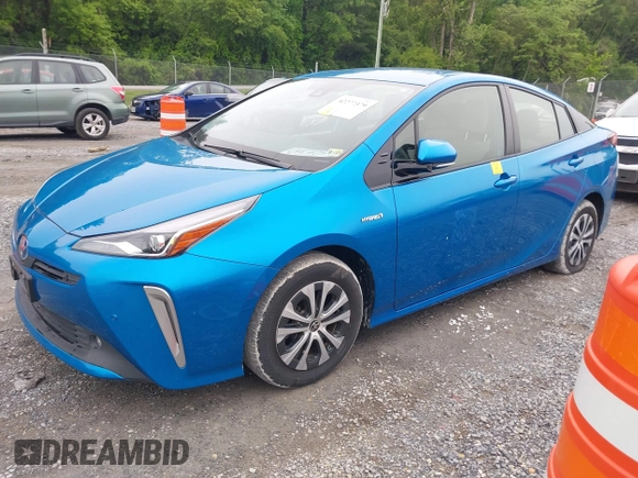 2020 Toyota Prius LE with VIN JTDL9RFU1L3017703, listed as a IAAI auction lot 42277379 with 25,593 mi miles and . Bid and sale history available at DreamBid. Image 2.