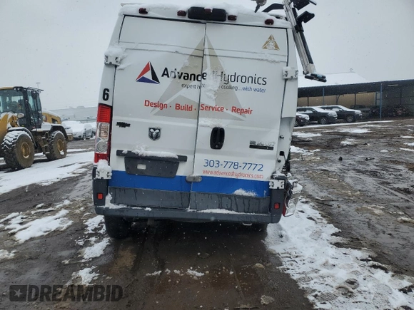 2017 Ram ProMaster Cargo with VIN 3C6TRVDG3HE527323, listed as a Copart auction lot 79854774 with 90,461 mi miles and Salvage Title. Bid and sale history available at carsss.com. Image 6.