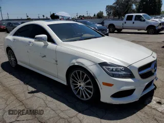 2016 Mercedes-Benz CLS 400 with VIN WDDLJ6FB3GA163242, listed as a Copart auction lot 53742855 with 153,895 mi miles and Salvage title. Bid and sale history available at DreamBid. Image 4.