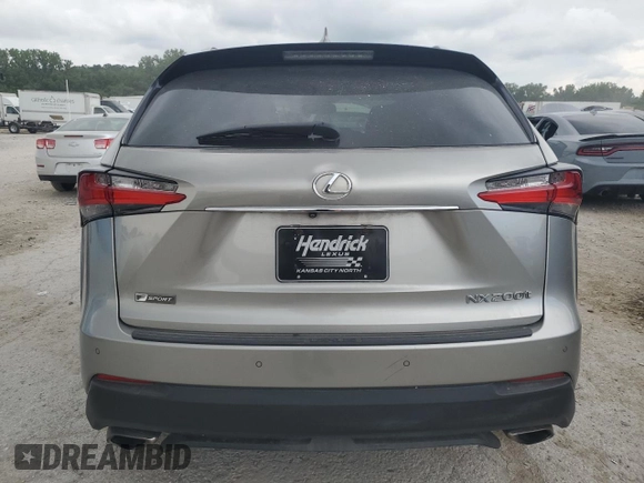 2016 Lexus NX 200t with VIN JTJBARBZ3G2075275, listed as a Copart auction lot 60532975 with 111,237 mi miles and Salvage title. Bid and sale history available at DreamBid. Image 6.