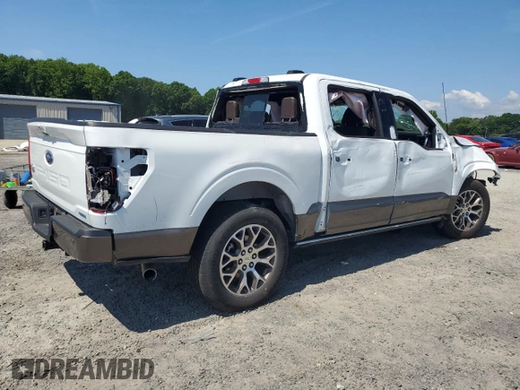 2023 Ford F-150 XL with VIN 1FTEW1C82PFB13340, listed as a Copart auction lot 55874744 with Not Provided miles and Salvage Title. Bid and sale history available at carsss.com. Image 3.