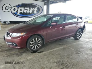 2015 Honda Civic EX-L z VIN 19XFB2F99FE254991, wystawiony jako Copart lot #60340115 z przebiegiem 60 664 mil mil oraz Szkoda całkowita • Salvage title. Historia ofert i sprzedaży dostępna na DreamBid. Obrazek 1.