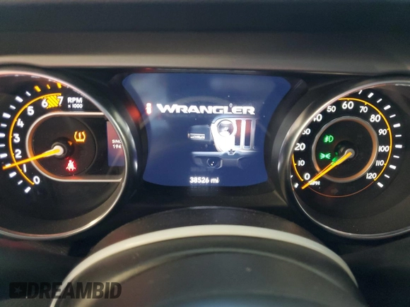 2021 Jeep Wrangler Sport S with VIN 1C4GJXAN1MW681030, listed as a Copart auction lot 79663324 with 38,526 mi miles and Salvage title. Bid and sale history available at DreamBid. Image 9.