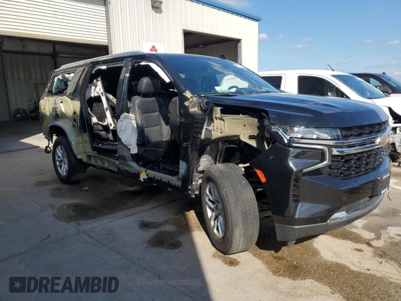 2022 Chevrolet Suburban LS z VIN 1GNSCBKD1NR271963, wystawiony jako Copart lot #52889005 z przebiegiem 106 922 mil mil oraz Szkoda całkowita • Salvage title. Historia ofert i sprzedaży dostępna na DreamBid. Obrazek 4.