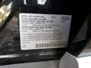 2022 Audi Q5 Sportback S line Premium Plus with VIN WA15AAFY6N2107307, listed as a Copart auction lot 81544024 with Not provided miles and Salvage title. Bid and sale history available at DreamBid. Image 13.