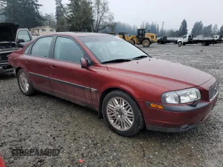 2000 Volvo S80 with VIN YV1TS90D3Y1131597, listed as a Copart auction lot 86214874 with 142,813 mi miles and Salvage Title. Bid and sale history available at carsss.com. Image 4.