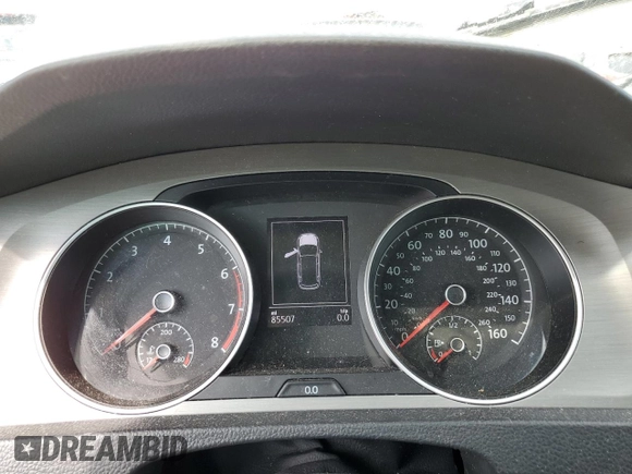 2016 Volkswagen Golf SportWagen TSI S with VIN 3VWC17AU1GM503254, listed as a Copart auction lot 63595164 with 85,507 mi miles and Salvage Title. Bid and sale history available at carsss.com. Image 9.