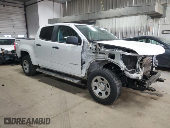 2021 Chevrolet Colorado 4WD Work Truck with VIN 1GCGTBEN5M1145380, listed as a Copart auction lot 83498474 with 76,219 mi miles and Salvage title. Bid and sale history available at DreamBid. Image 4.
