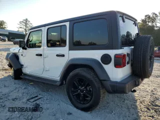 2020 Jeep Wrangler Unlimited Sport Altitude with VIN 1C4HJXDN5LW316624, listed as a Copart auction lot 75892504 with 87,273 mi miles and Salvage title. Bid and sale history available at DreamBid. Image 2.