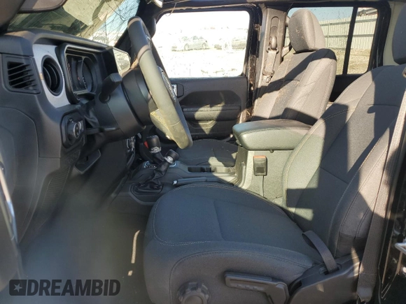 2024 Jeep Gladiator Sport S with VIN 1C6HJTAG3RL105132, listed as a Copart auction lot 48701215 with 576 mi miles and Salvage title. Bid and sale history available at DreamBid. Image 7.